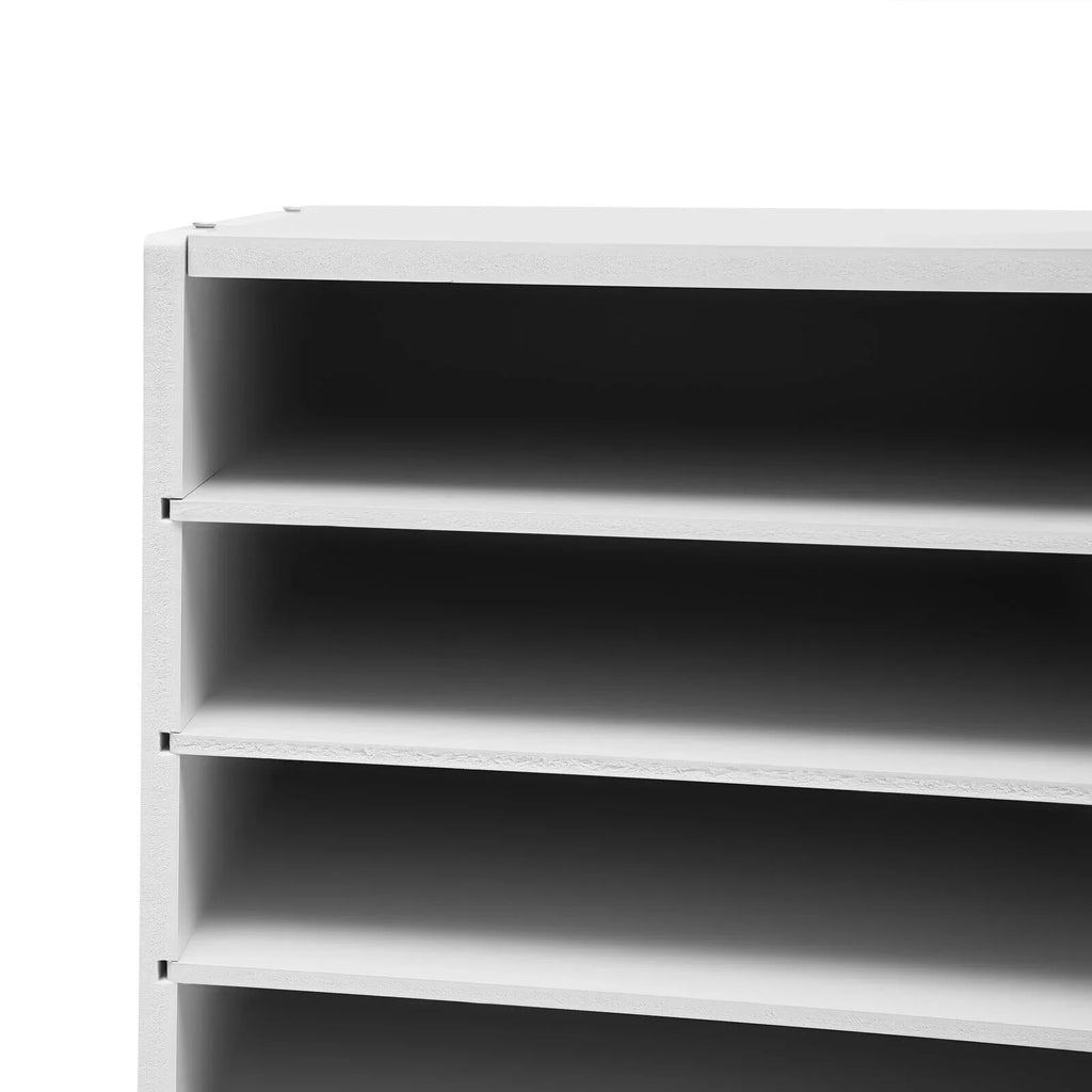 27 Slots Classroom Keepers Literature Storage Rack  File Holder White Mailbox