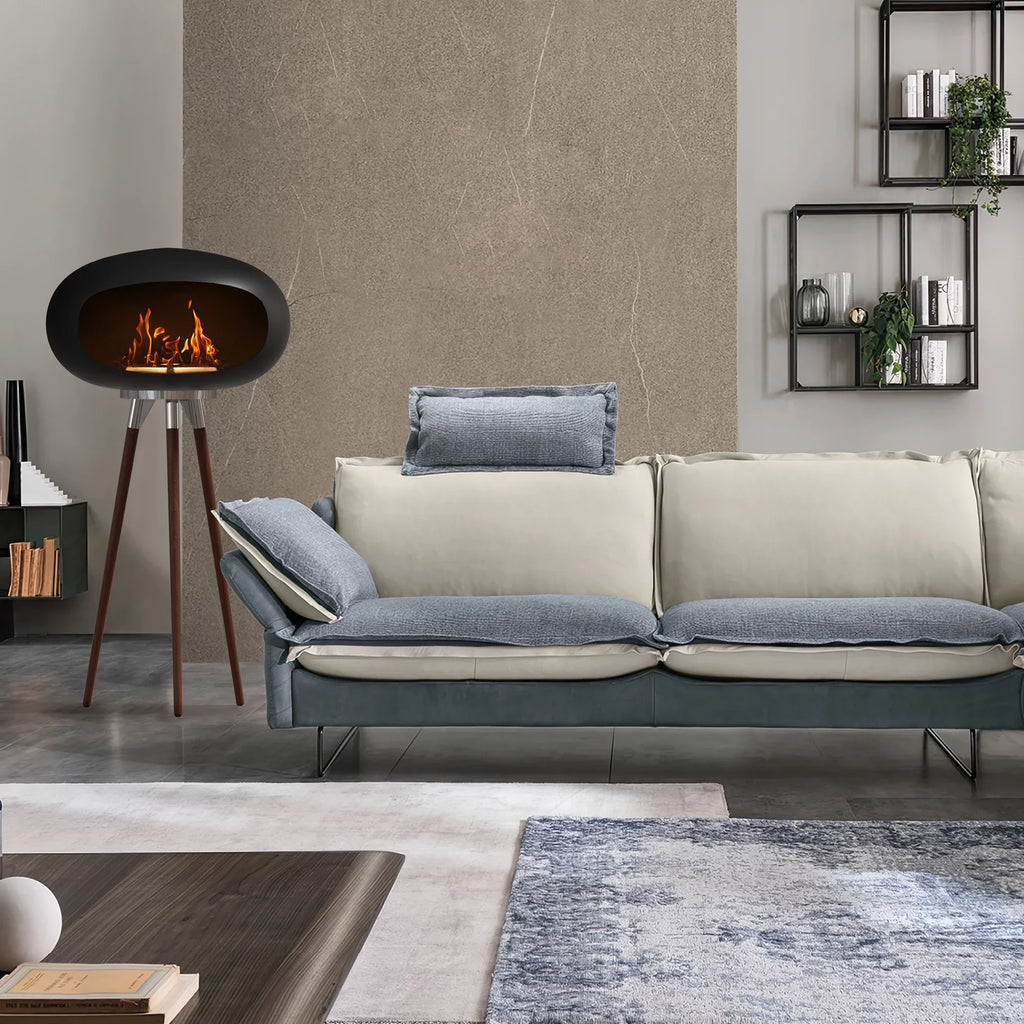 Light Indoor/Outdoor Bio Ethanol Tripod Fireplace