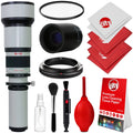 Opteka 650-1300mm (with 2x- 1300-2600mm) f/8 Manual Telephoto Lens +  for Sony Alpha A99 , A99, A77, A68, A65, A58, A57, A55, A37, A35, A33, A900, A700, A580, A560, A550, A390 Digital  Cameras