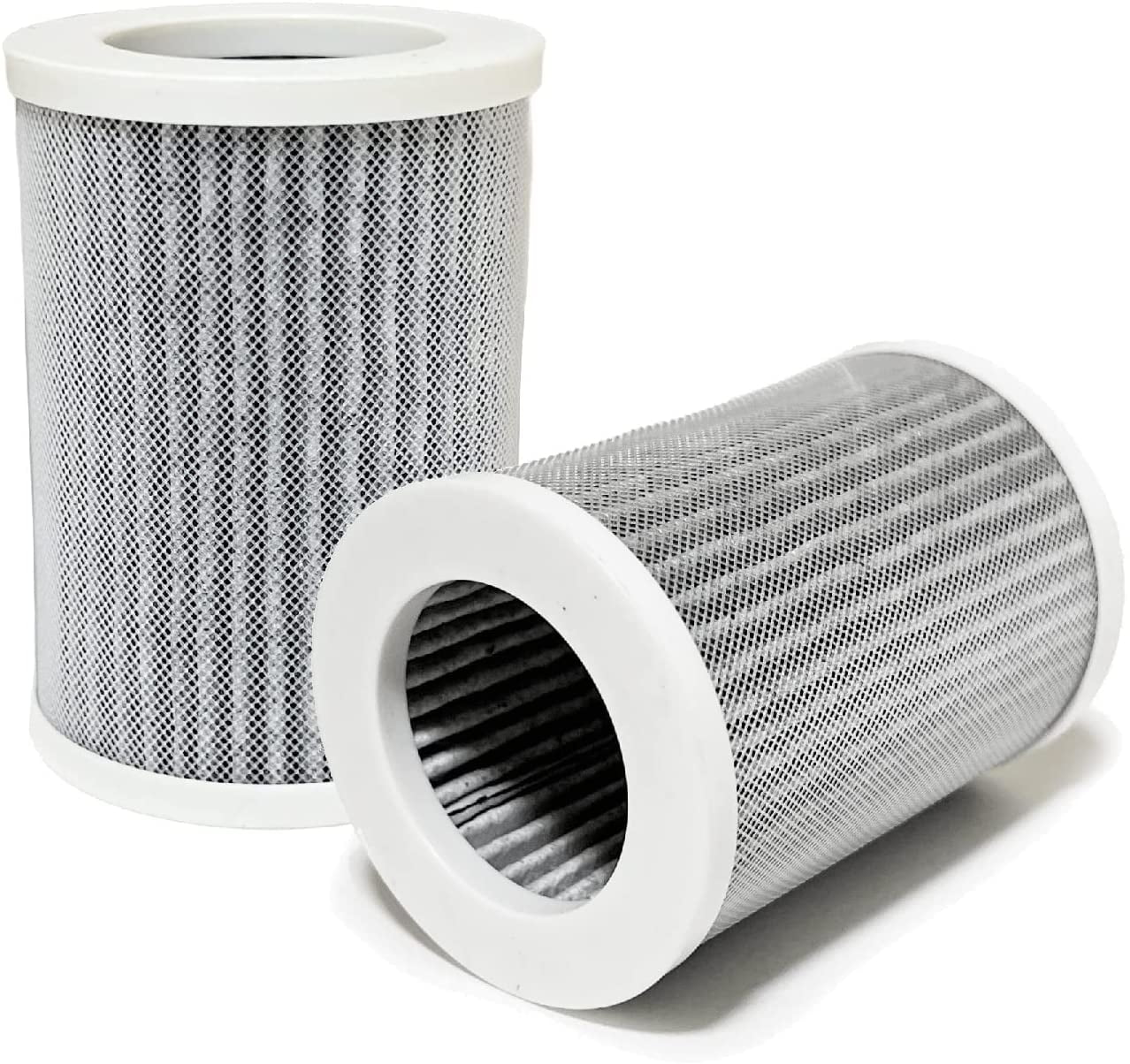 3-in-1 True  with Activated Carbon Replacement Filters Compatible with Pure Enrichment Purezone Portable Mini Air Purifier (), 8 Packs