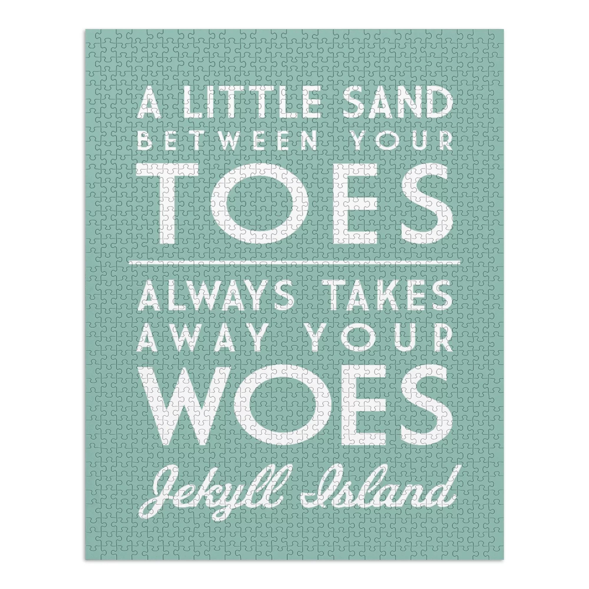 Jekyll Island, Georgia, A Little Sand Between Your Toes, Simply Said (1000 Piece Puzzle, Size 19x27, Challenging Jigsaw Puzzle for Adults and Family, Made in )