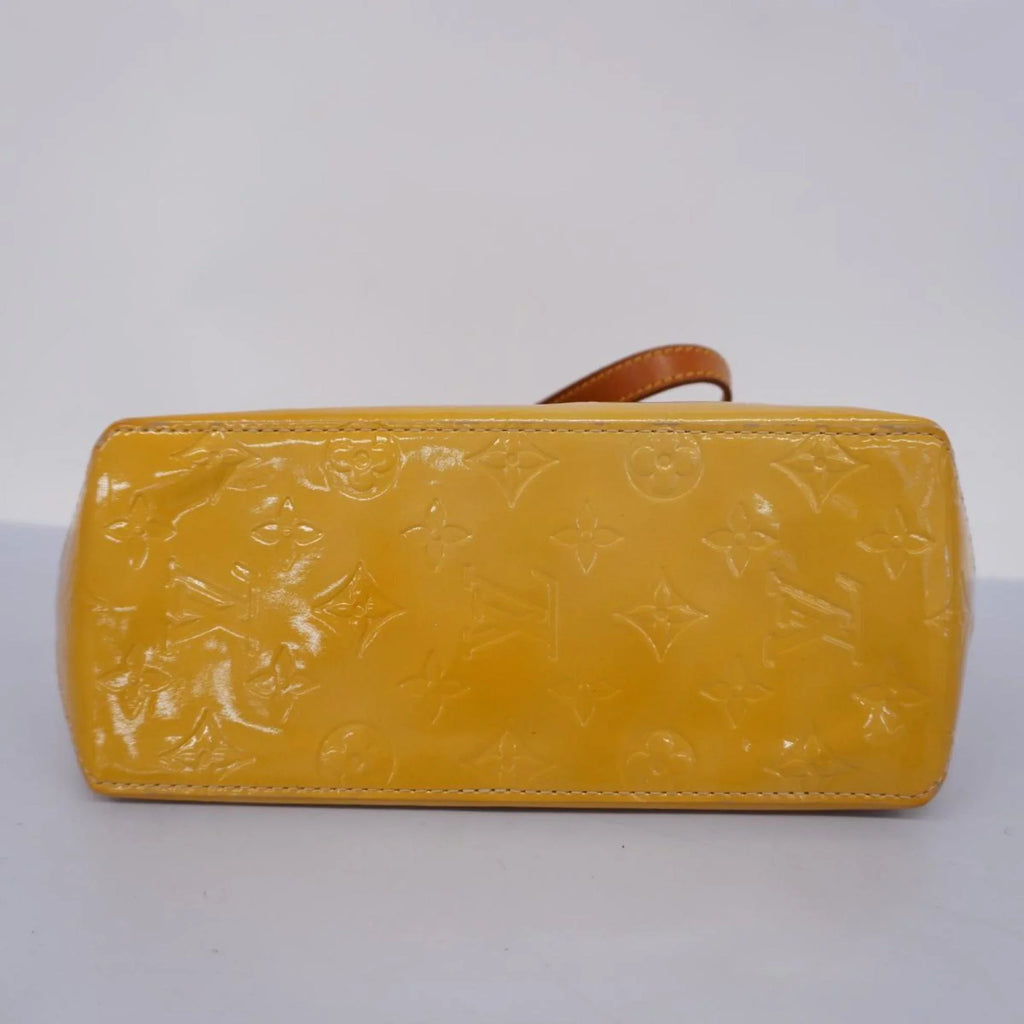 Pre-Owned Louis Vuitton Handbag Vernis Reed  M91144 Beige Women's (Good)