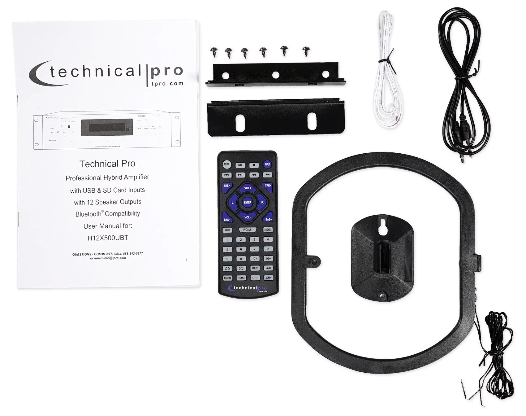 6000w 6-Zone, Home Theater Bluetooth Receiver+12) Black 6.5" Ceiling Speakers+