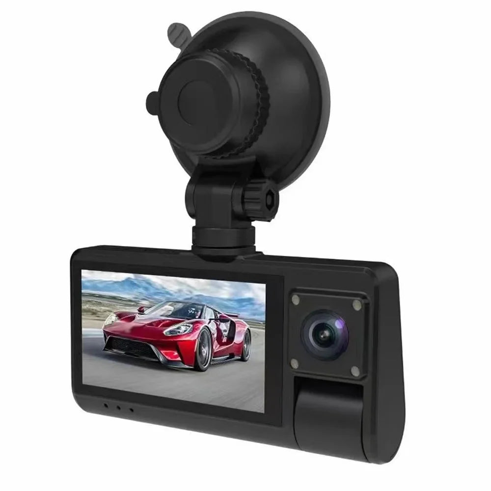 Dash Cam, Touched Screen Car Rearview Mirror Recorder with Wide Angle, Clear Video Recording for Auto Safety Driving