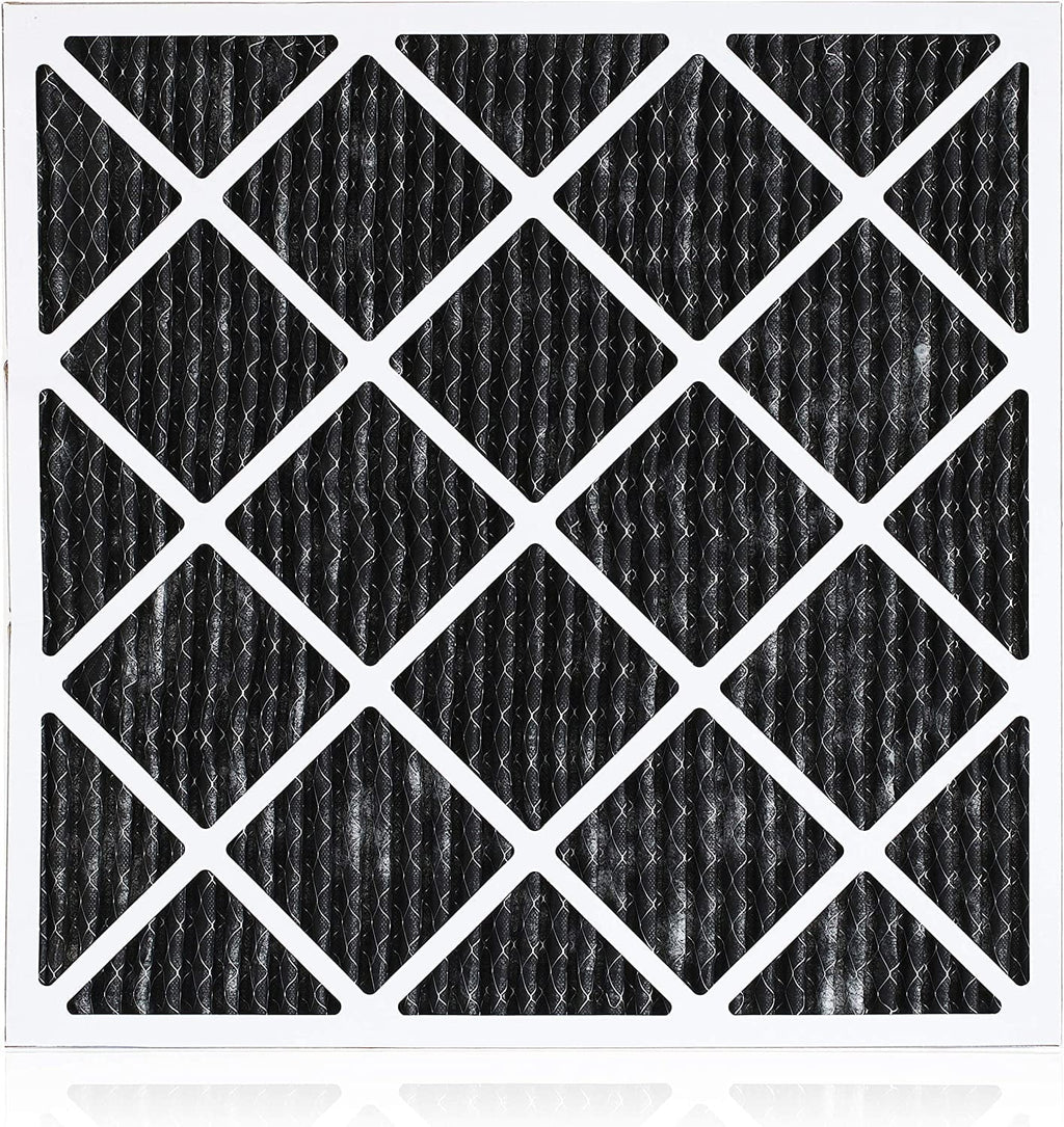 Filterbuy 20x23x1  8 Odor Eliminator Pleated   Furnace Air Filters with Activated Carbon (3-Pack)