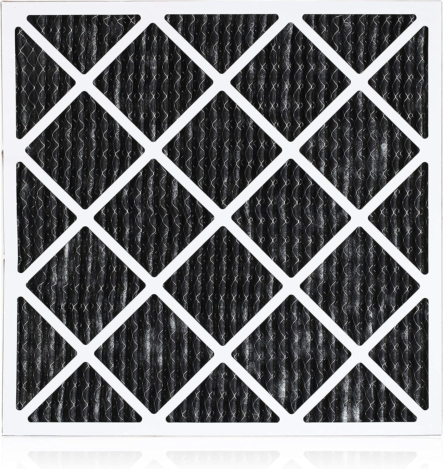 Filterbuy 20x23x1  8 Odor Eliminator Pleated   Furnace Air Filters with Activated Carbon (3-Pack)