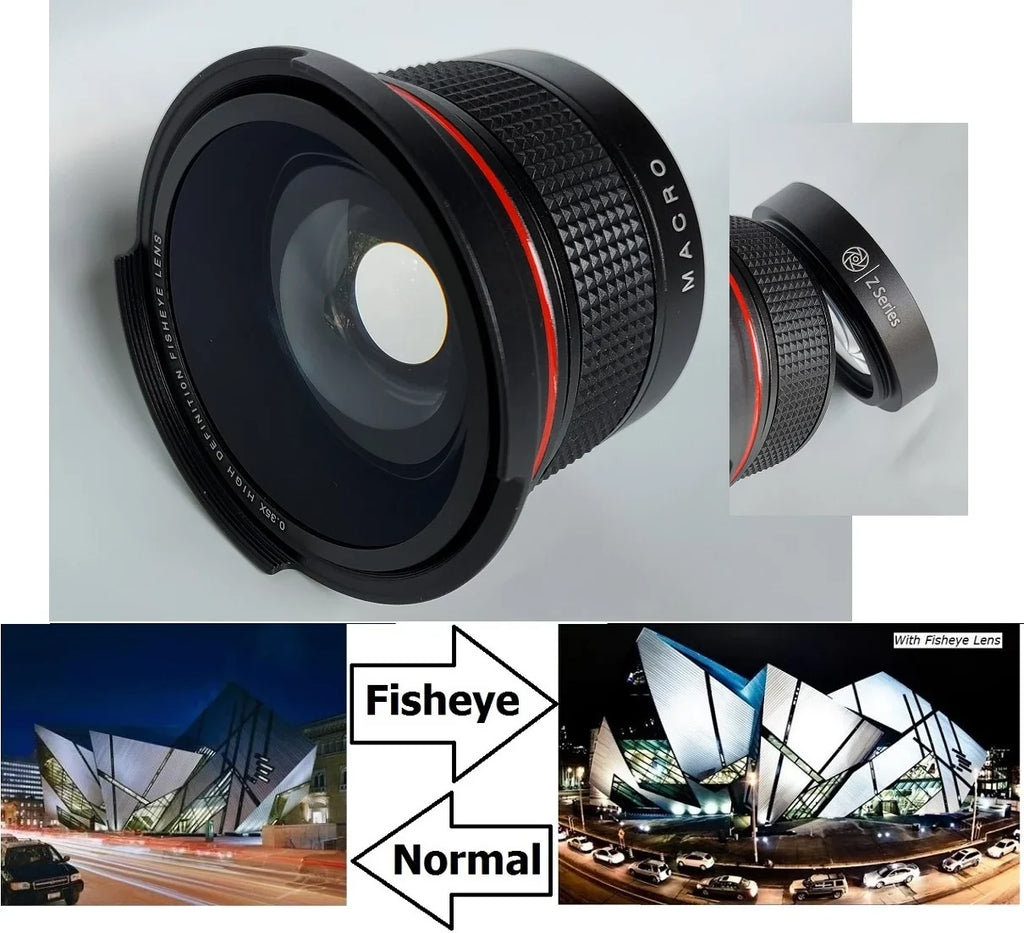 Ultra Super  Panoramic Fisheye Lens For Panasonic -VX981K -WXF991 HCVX981