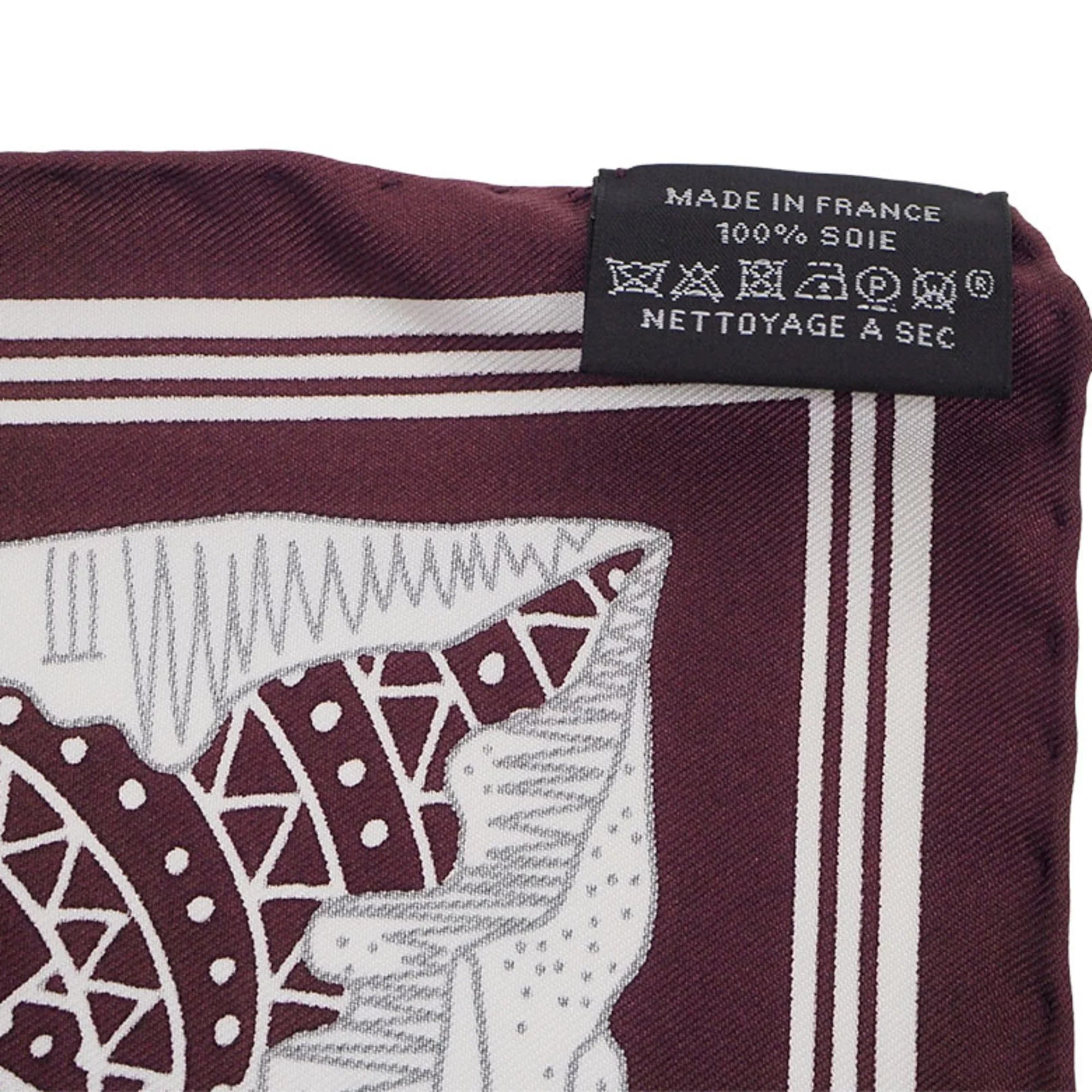 Pre-Owned  Hermes Not For Sale Limited Petit Care Carre 55 Les Canyons Etoiles From the to Stars Nanatsu Star Train Scarf Muffler Pocket Chief (Like New)