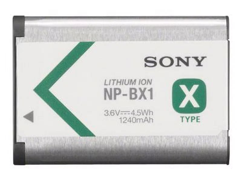 Sony -BX1 - Camera battery Li-Ion 1240 mAh - for Action Cam--AS200, AS50; Cyber-shot -HX80, HX90, RX1R, WX500; Handycam -GWP88
