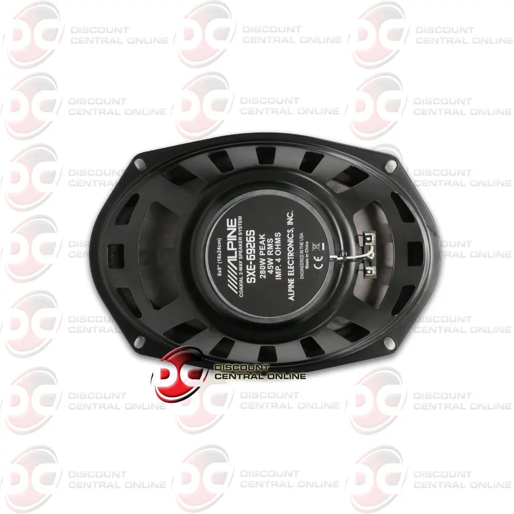Pair Alpine -6926S 6x9 280 Watt 2-Way Car Audio Coaxial Speakers