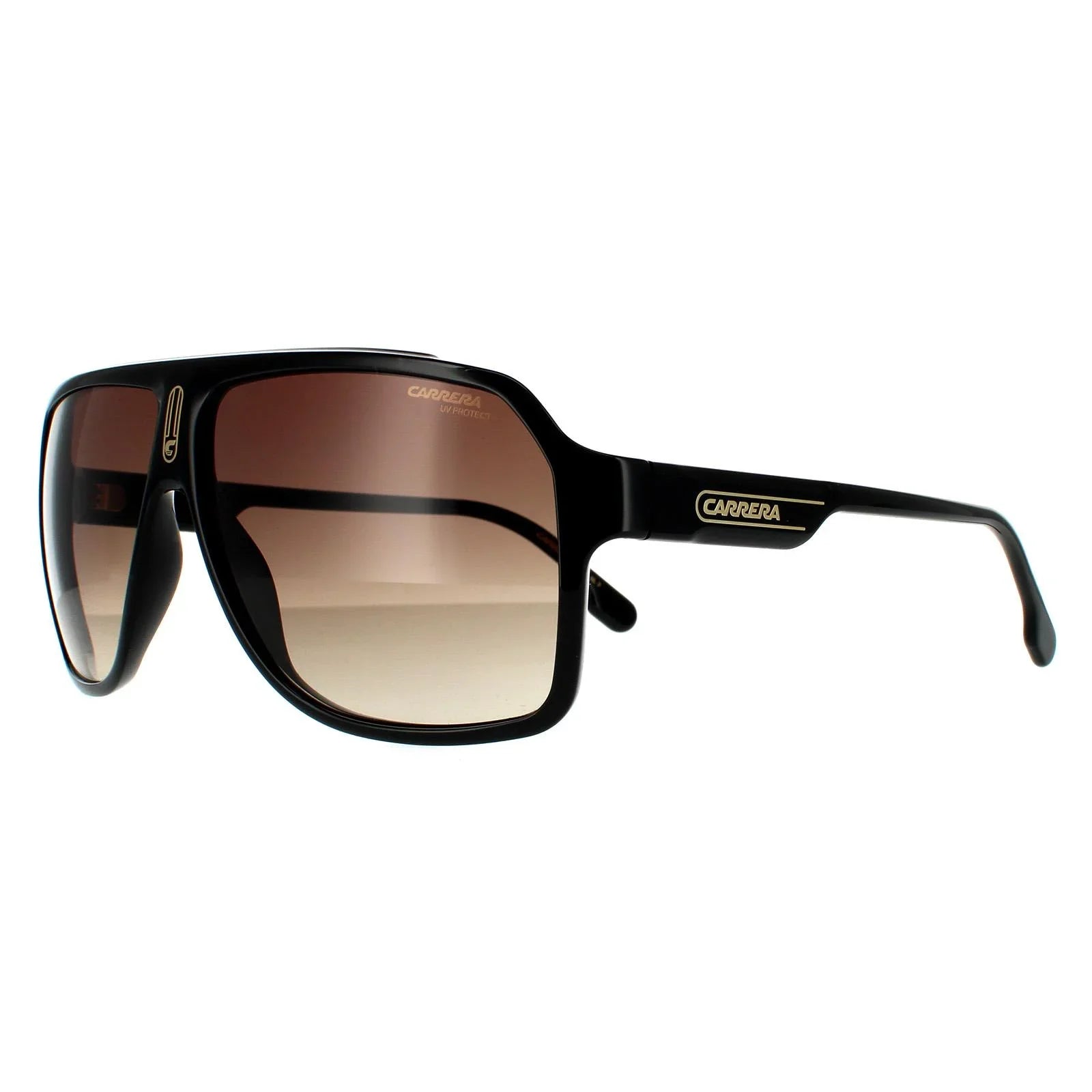 Carrera Men's 1030/S Rectangular Sunglasses, Black/Gray Shaded, 62mm, 11mm