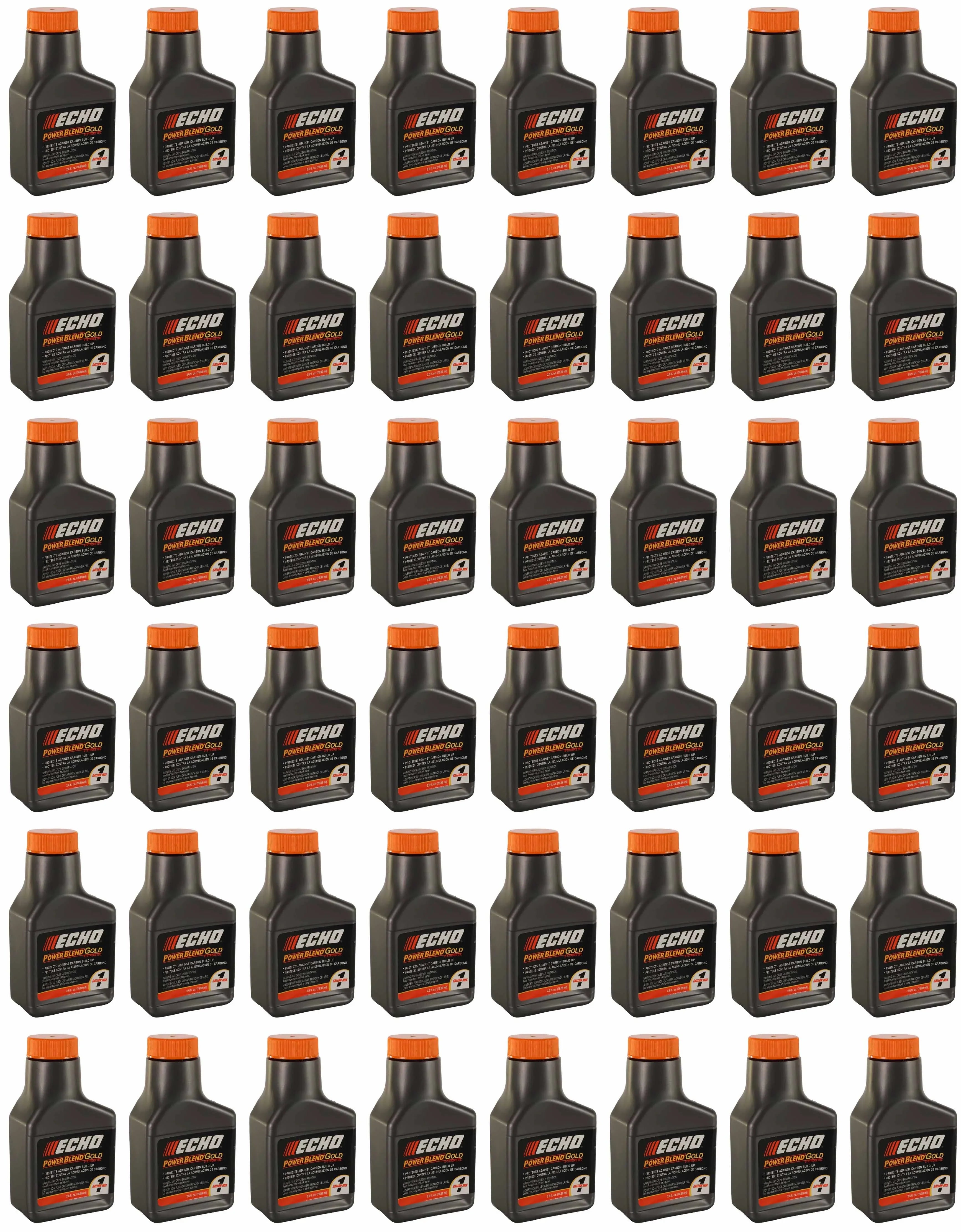 Genuine 48 Pack Echo 2.6 oz Oil Bottles 2 Cycle Mix for 1 Gallon Power Blend / 6450001