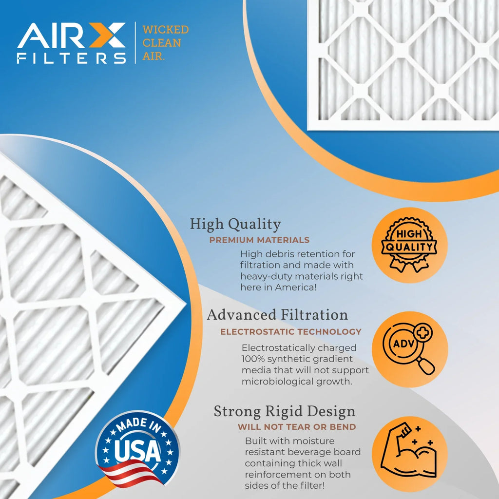 14x24x1 Air Filter  8 Comparable to  700 &  5 Electrostatic Pleated Air Conditioner Filter 6 Pack   Premium  Made 14x24x1 Furnace Filters by     .