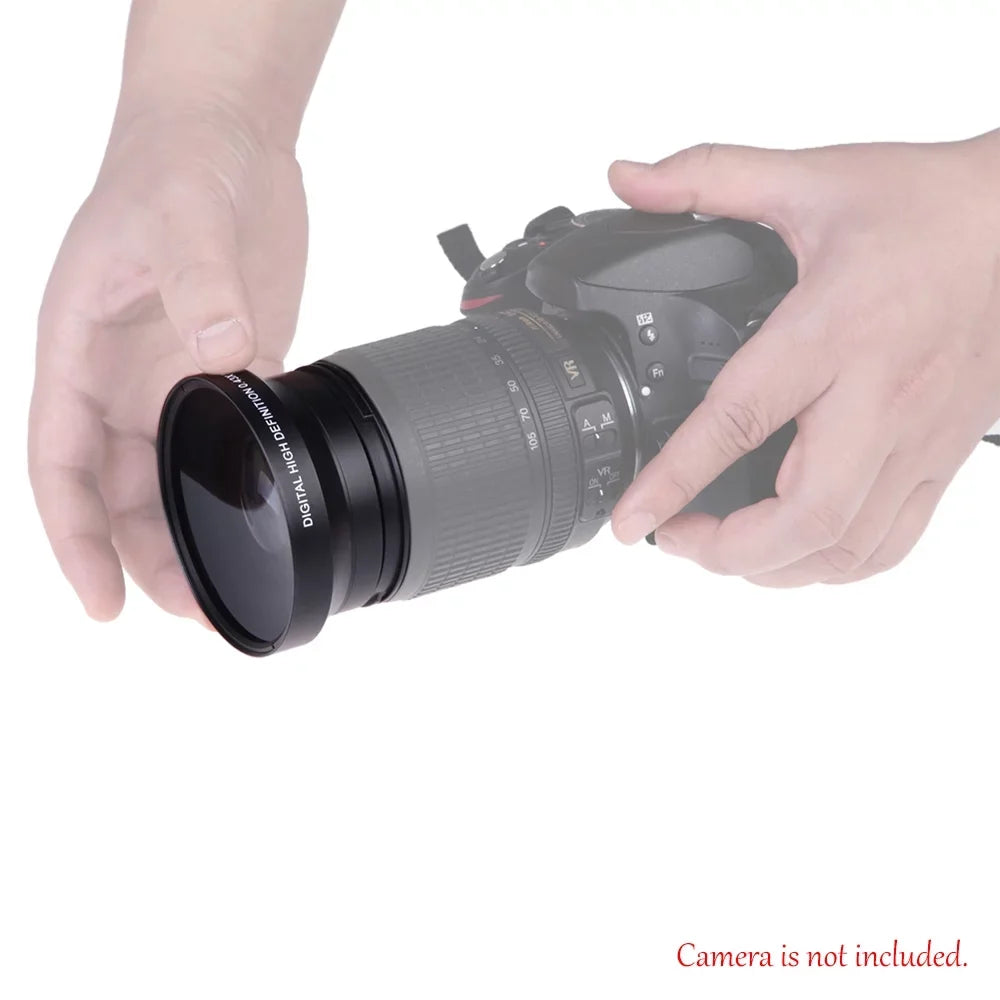 67mm Digital High Definition 0.43×SuPer Wide Angle Lens With Macro Japan Optics for Rebel T5i T4i T3i 18-135mm 17-85mm and Nikon 18-105 70-300VR