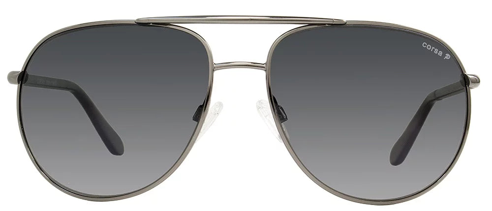 Corsa Aviator Sunglasses Marko C06 Gunmetal/Carbon Fiber Polarized