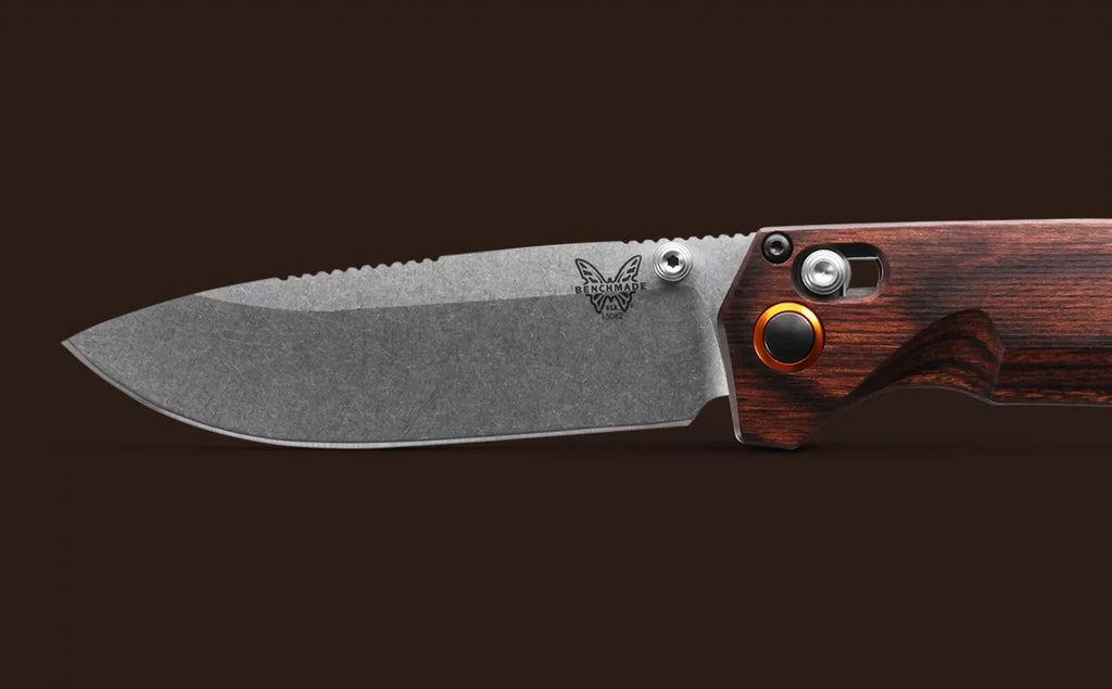Benchmade Grizzly Creek 15062 Stabilized Wood 3.49" -S30V Stainless Folding Pocket Knife