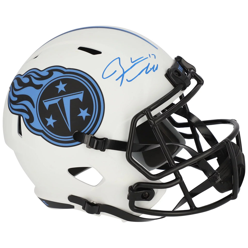 Ryan Tannehill Tennessee Titans Autographed Riddell Lunar Eclipse Alternate Speed Replica Helmet