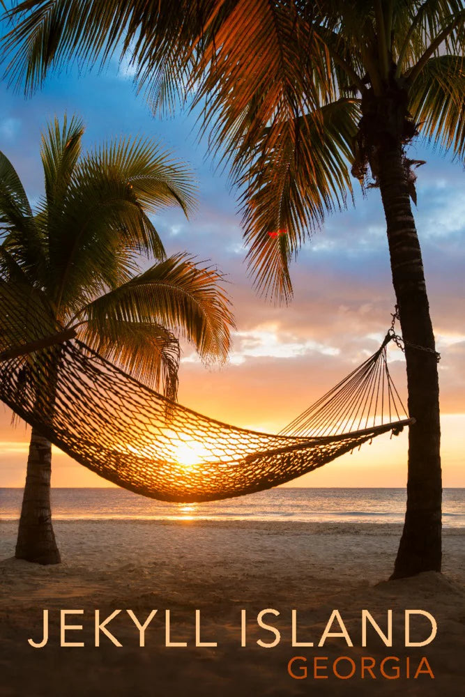 Jekyll Island, Georgia, Hammock and Sunset (1000 Piece Puzzle, Size 19x27, Challenging Jigsaw Puzzle for Adults and Family, Made in )