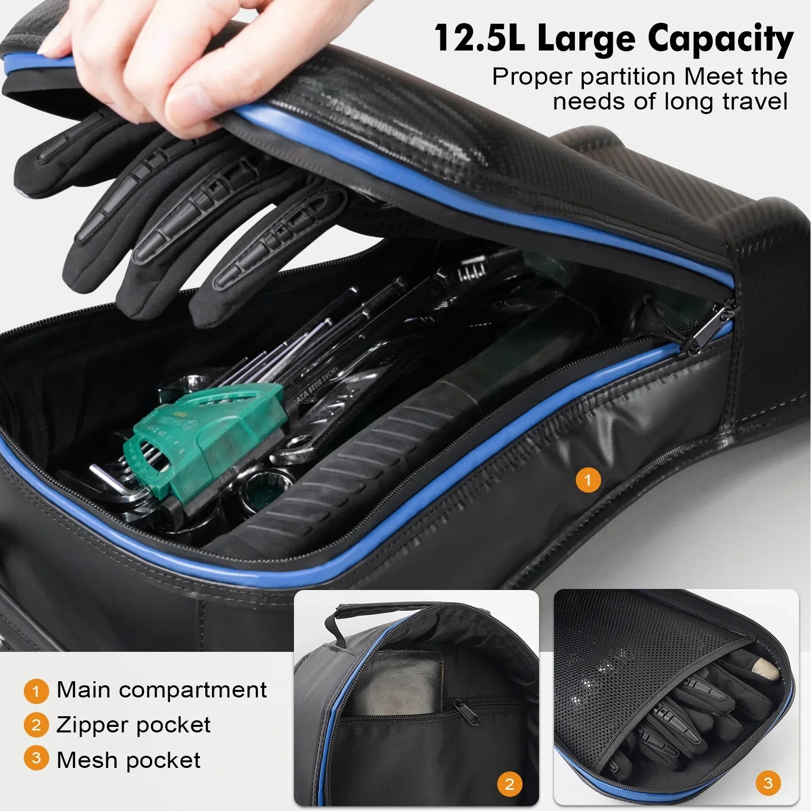 Center Seat Storage Bag For 2017-2023 Can-am Maverick X3 Turbo 2017-2024, 715004277