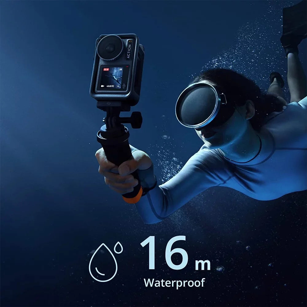 Osmo Action 3 Action Camera, Adventure Combo 4K 120fps Super-Wide  Bundle with  Care Refresh 1-Yr Plan for  Osmo Action 3 and Premium Custom Case