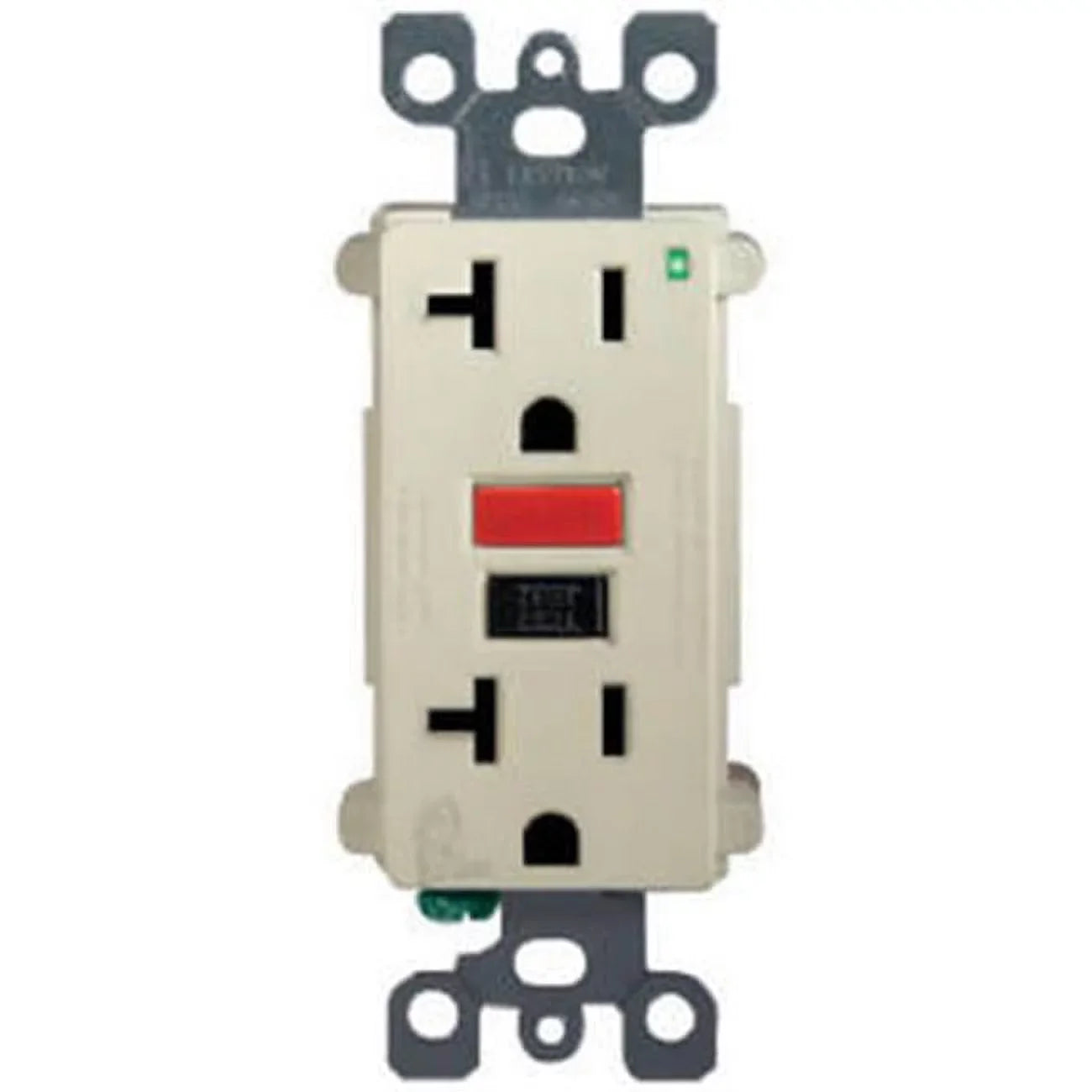Mfg R11-Gfnt2-0Ri Outlet  Self Test Red & Black Button, 15A - Ivory
