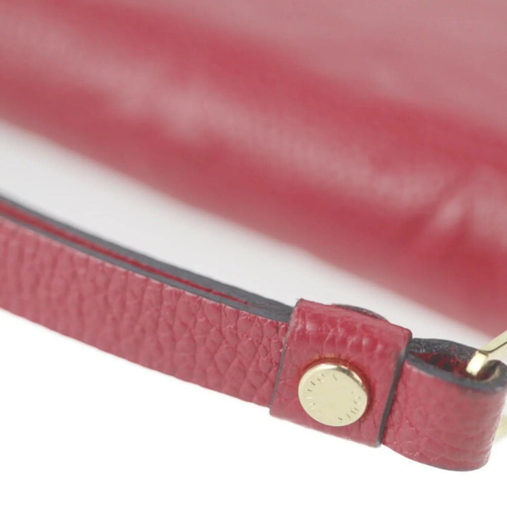 Pre-Owned   Louis Vuitton Zippy Wallet Long M60737 Monogram Implant Cerise Zip Around Round Zipper (Good)