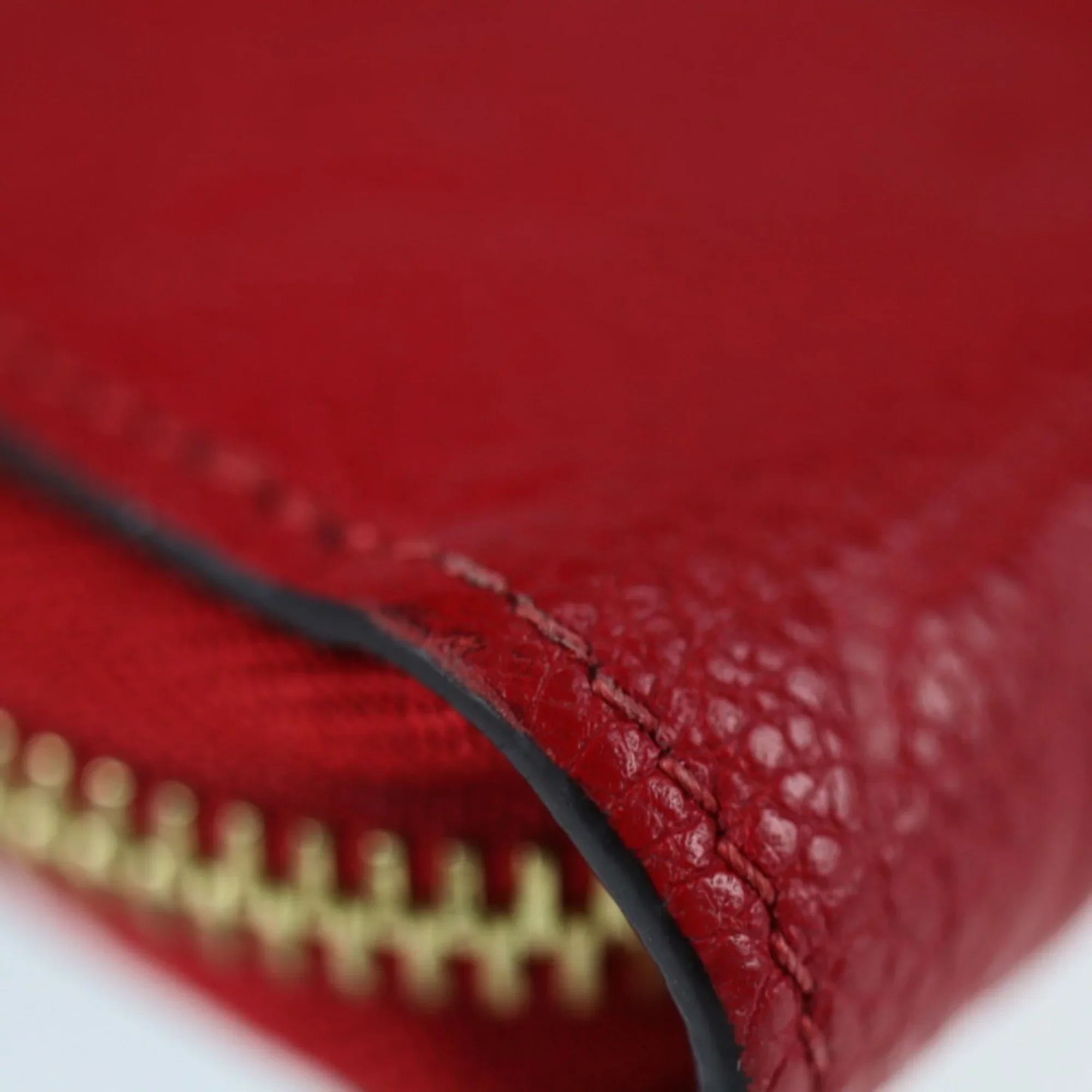 Pre-Owned   Louis Vuitton Zippy Wallet Long M60737 Monogram Implant Cerise Zip Around Round Zipper (Good)