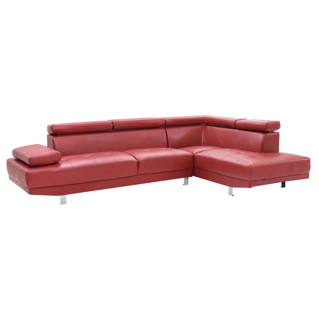 Homestock Antique Ambiance G456- Sectional ( 2 Boxes) , Red