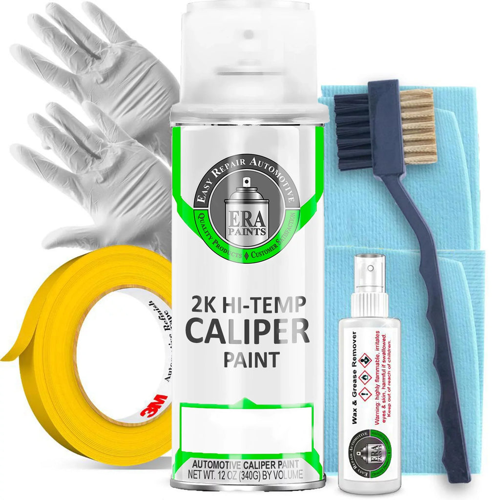 Paints Green Brake Caliper Paint Kit With Omni-Curing Catalyst - 2K Aerosol High Gloss Chemical Resistant and Extremely Durable Against Color Fade and Brake Fluid