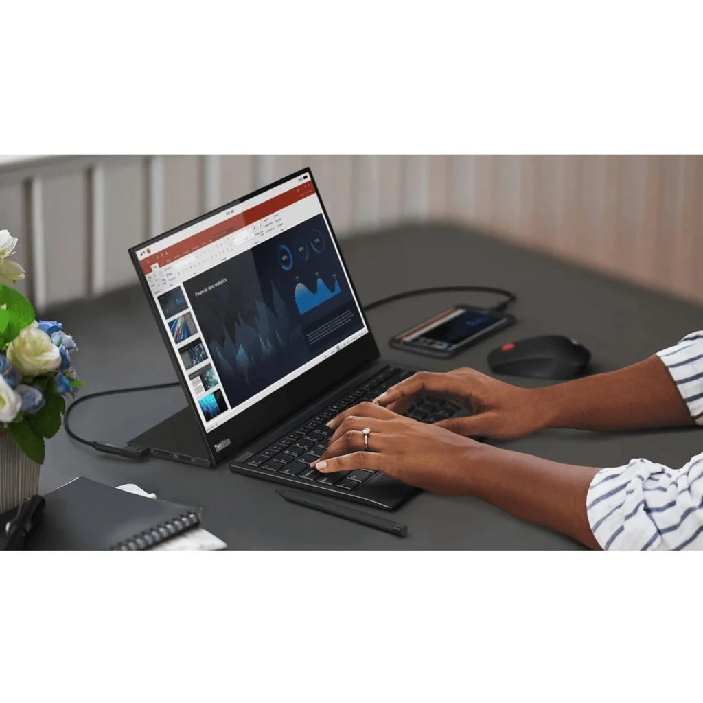 Lenovo ThinkVision M14t 14"  Touchscreen Monitor - 16:9 - 6 ms Extreme Mode